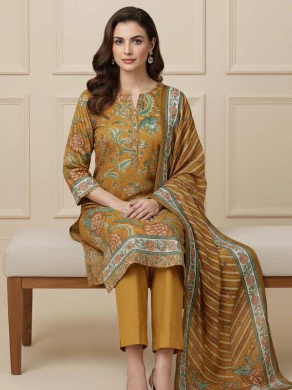 3 Piece - Printed Lawn Suit