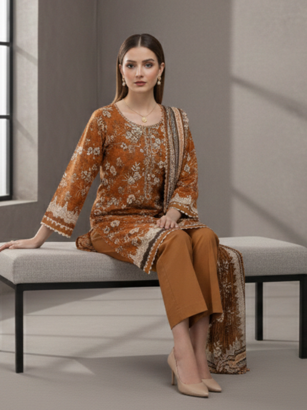 3 Piece - Printed Lawn Suit