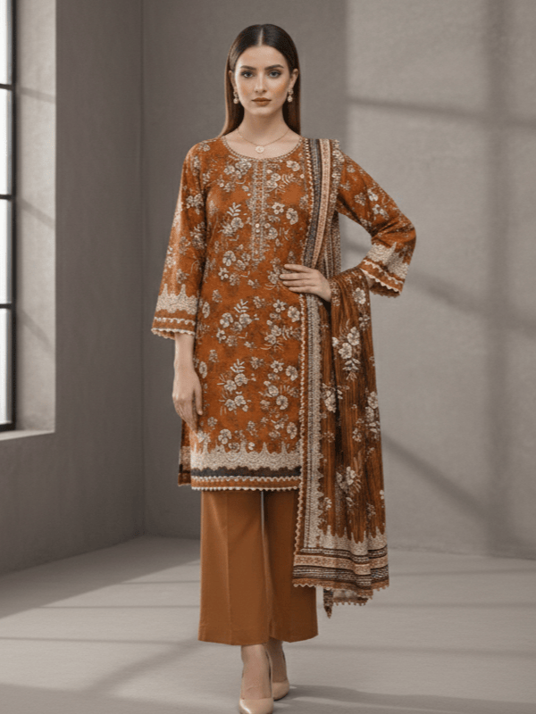 3 Piece - Printed Lawn Suit