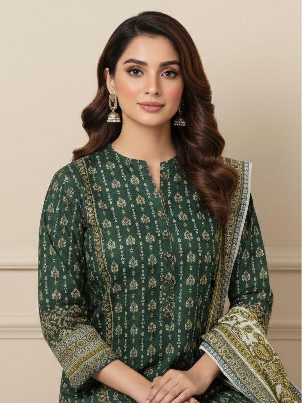 3 Piece - Printed Lawn Suit