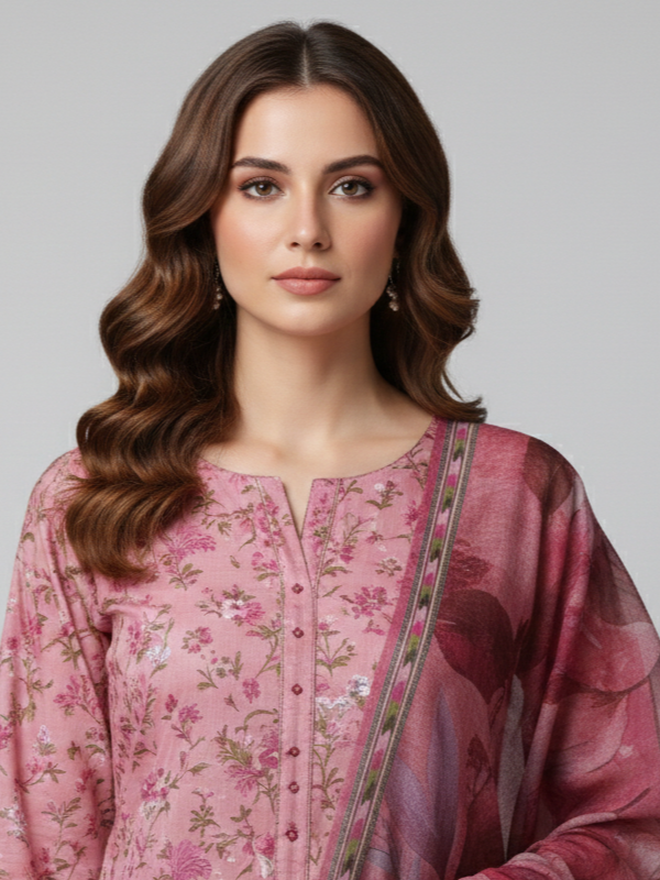 3 Piece - Printed Lawn Suit