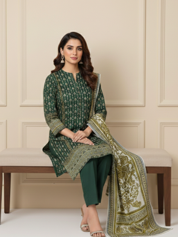 3 Piece - Printed Lawn Suit