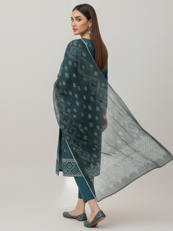 3 Piece - Printed Lawn Suit