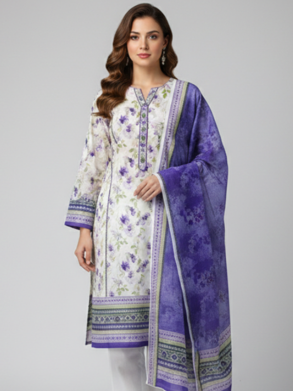 Printed Lawn 3 Piece