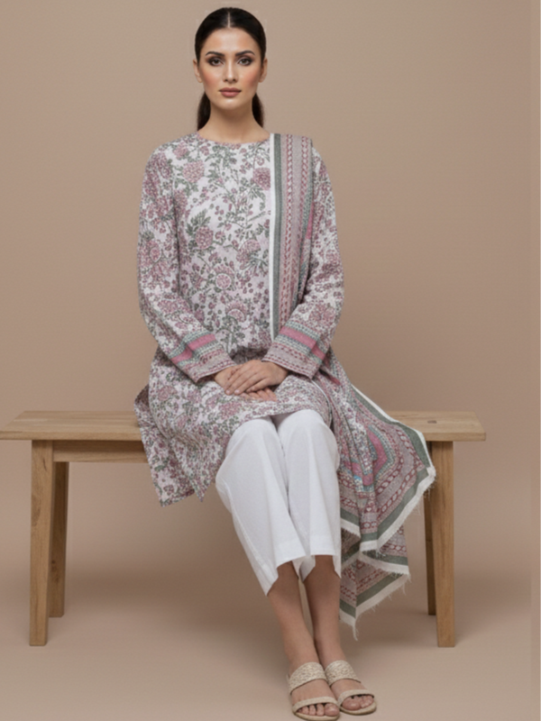 3 Piece - Printed Lawn Suit