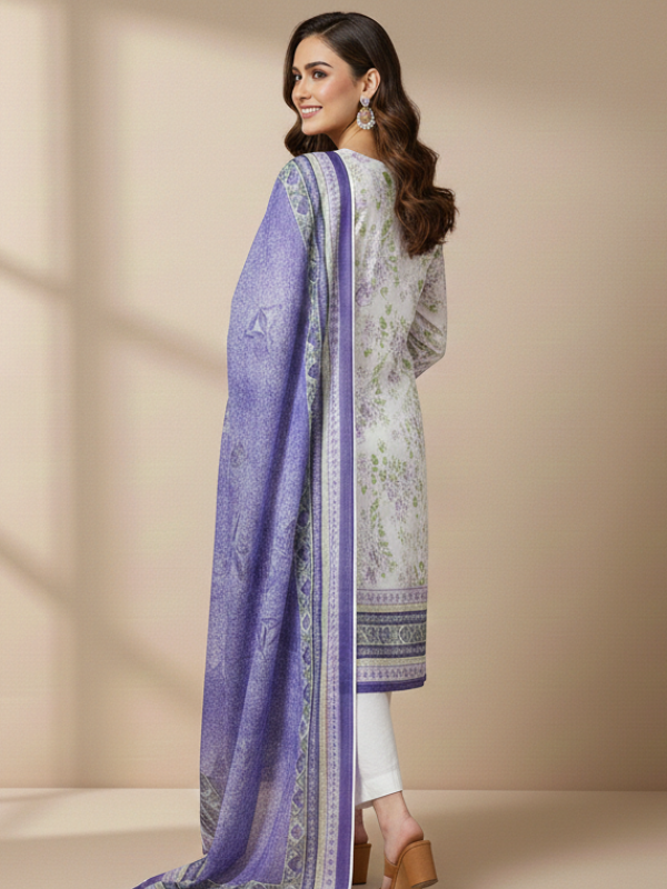Printed Lawn 3 Piece