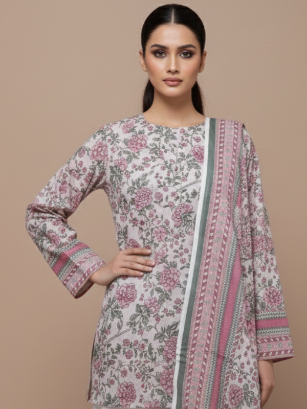 3 Piece - Printed Lawn Suit