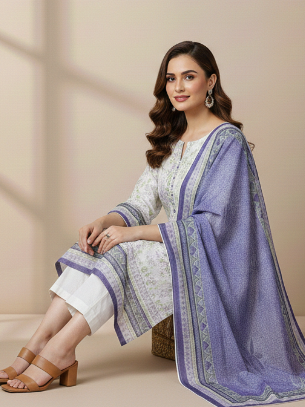 Printed Lawn 3 Piece