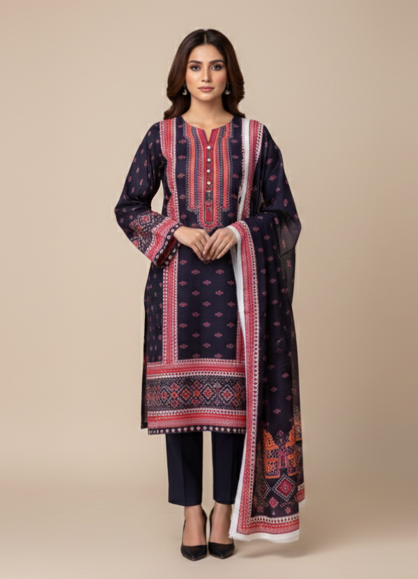 3 Piece - Printed Lawn Suit
