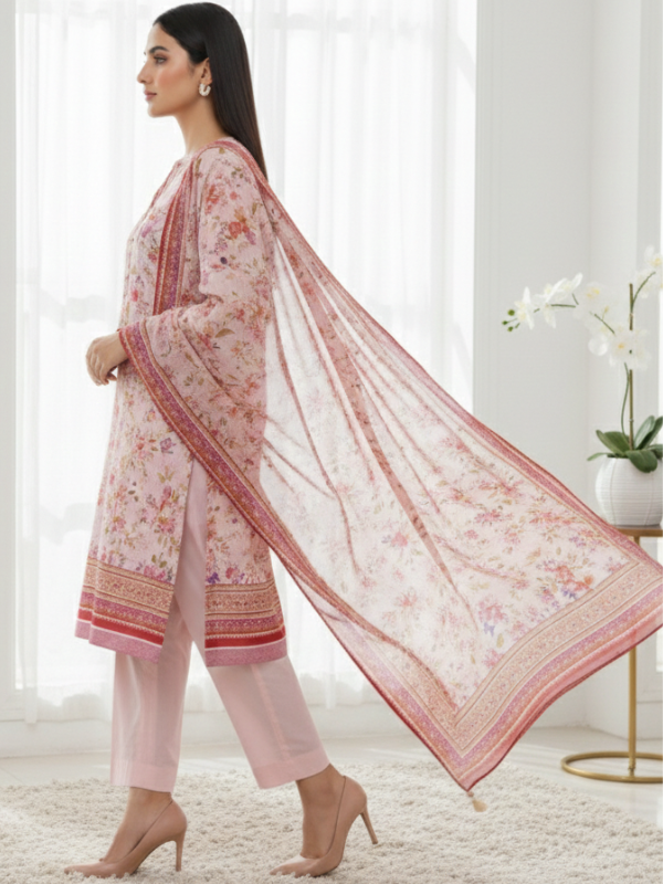 3 Piece - Printed Lawn Suit