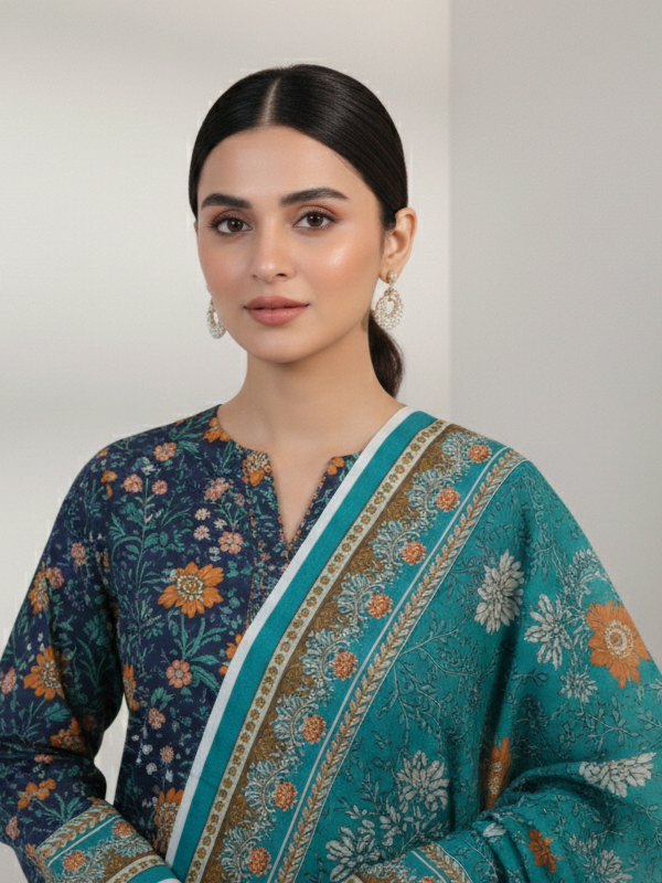 3 Piece - Printed Lawn Suit