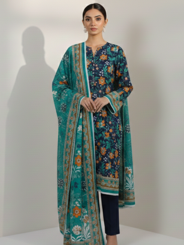 3 Piece - Printed Lawn Suit