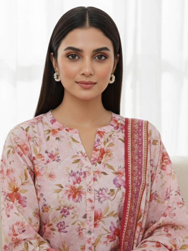 3 Piece - Printed Lawn Suit