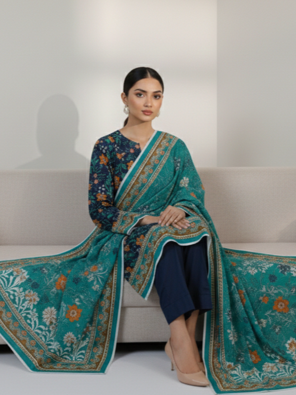 3 Piece - Printed Lawn Suit