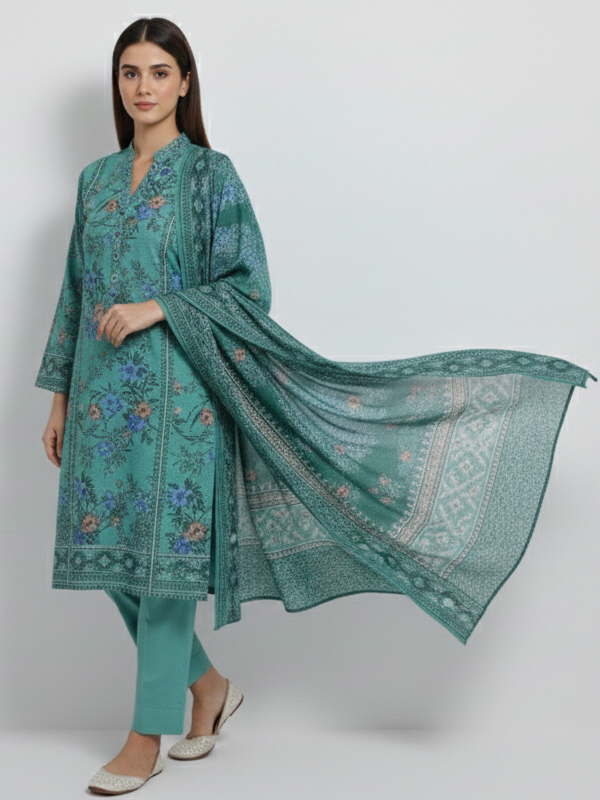 3 Piece - Printed Lawn Suit