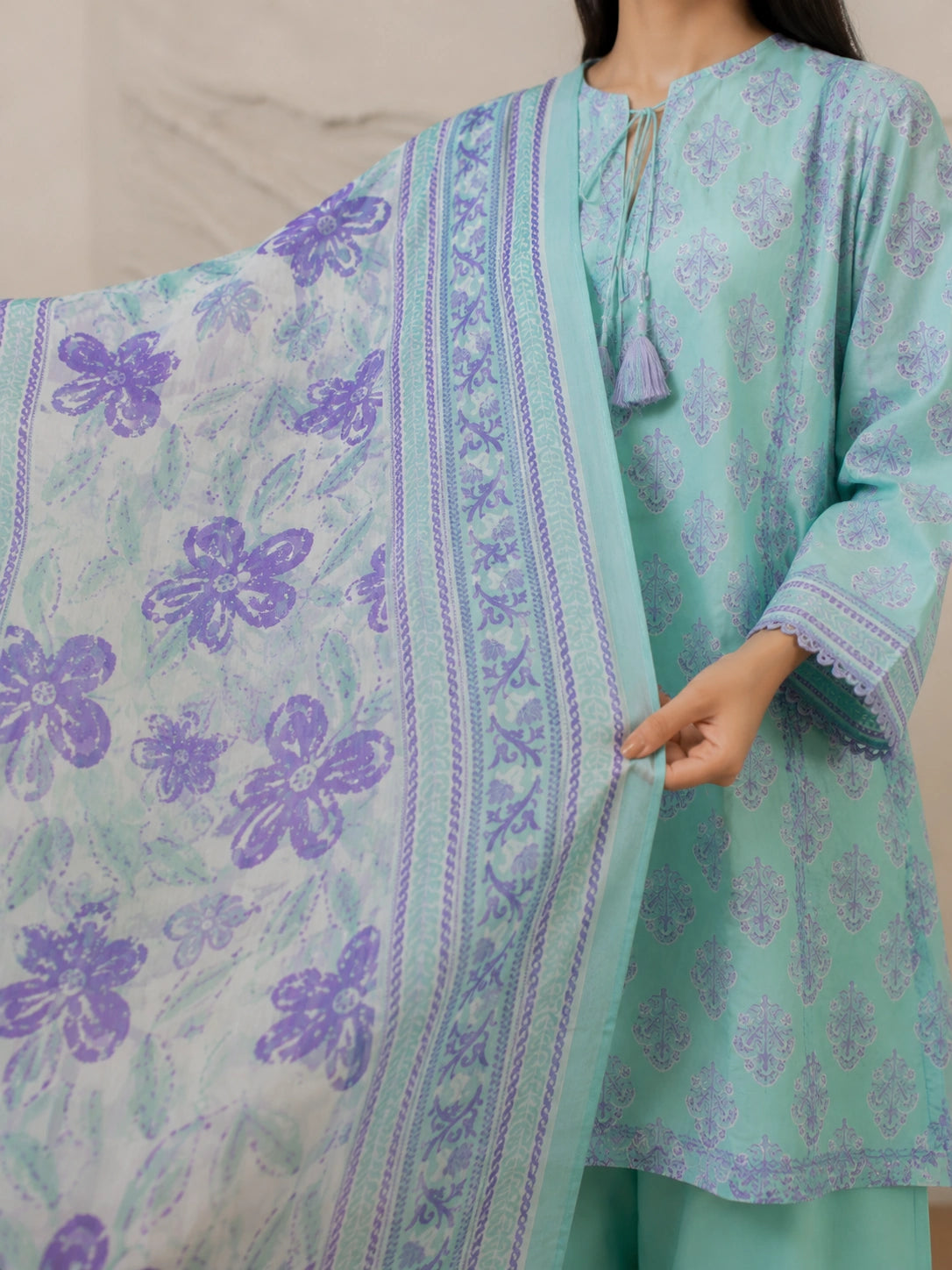 3 Piece - Printed Lawn Suit
