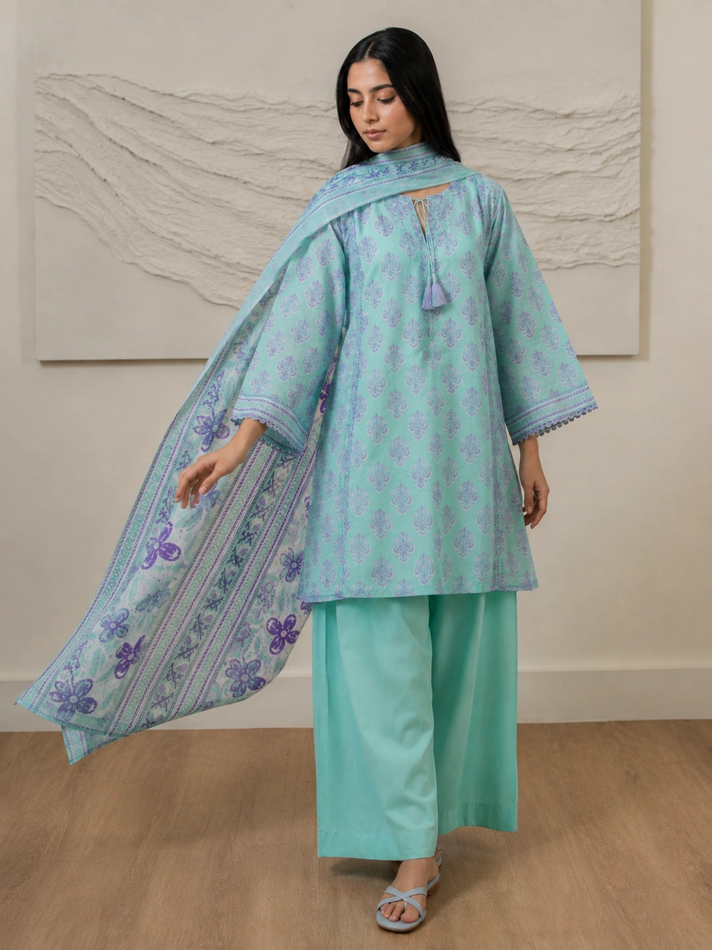 3 Piece - Printed Lawn Suit