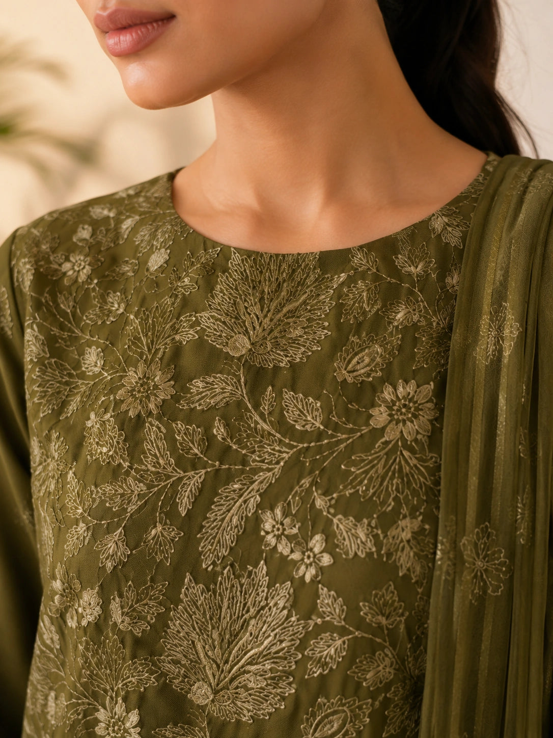 3 Piece - Embroidered Lawn Suit