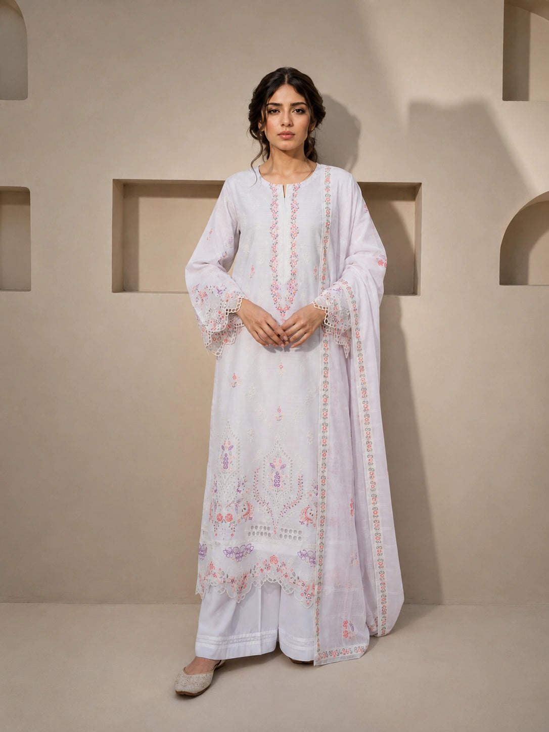 3 Piece - Embroidered Lawn Suit