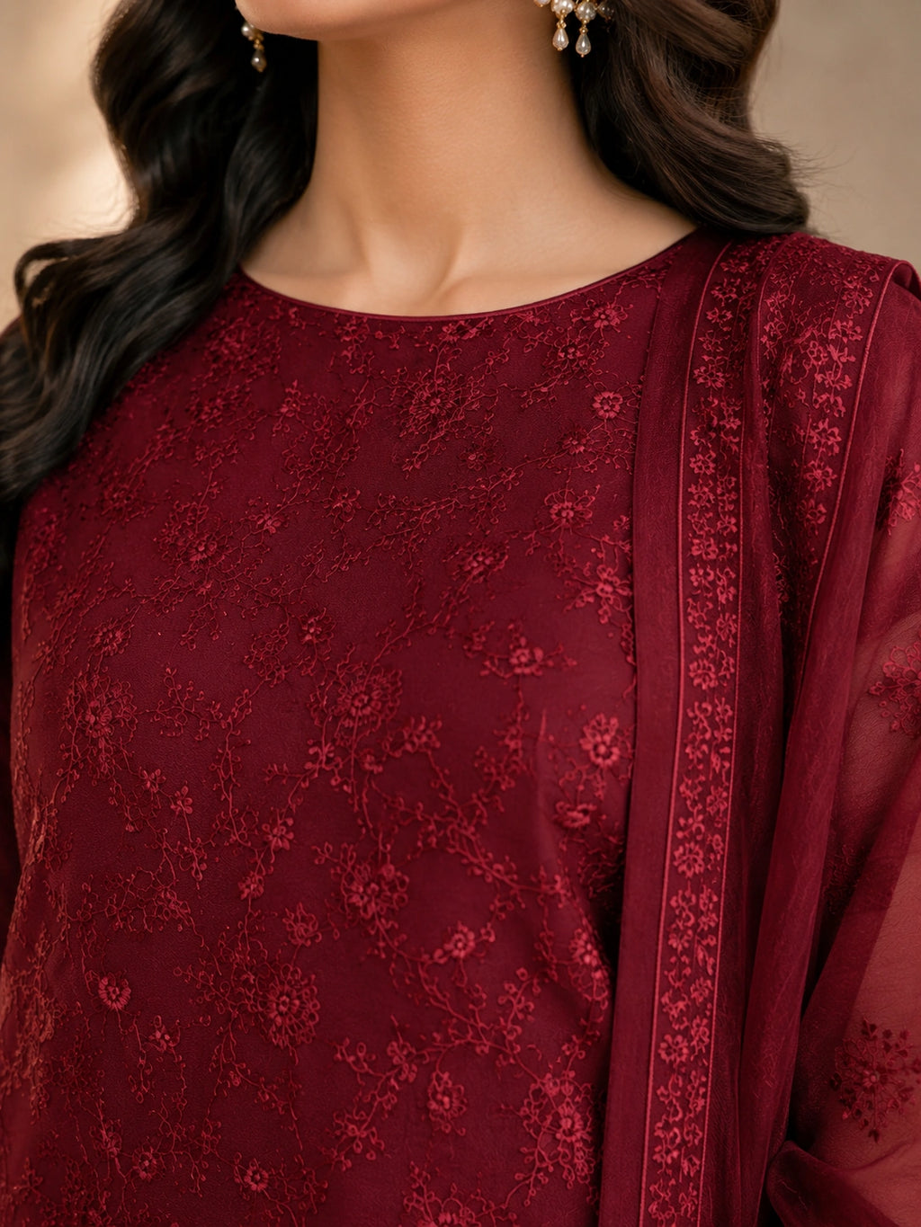 3 Piece - Embroidered Lawn Suit