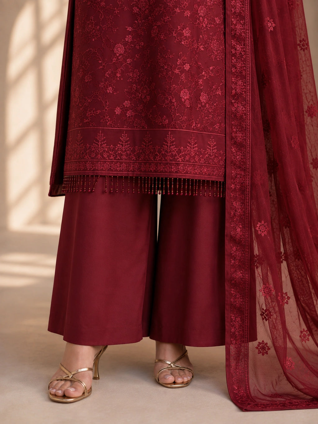 3 Piece - Embroidered Lawn Suit