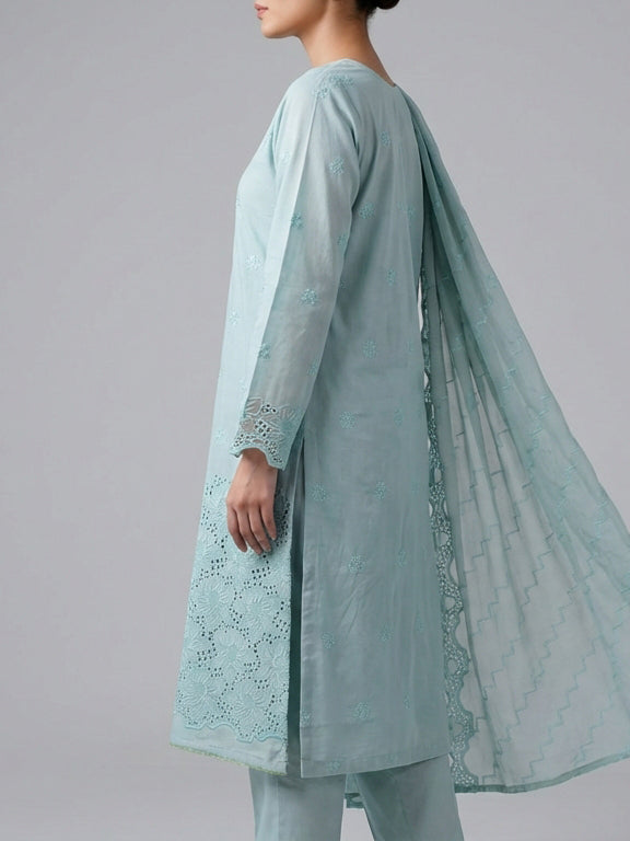 3 Piece - Embroidered Lawn Suit