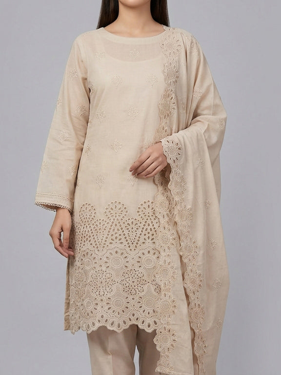 3 Piece - Embroidered Lawn Suit