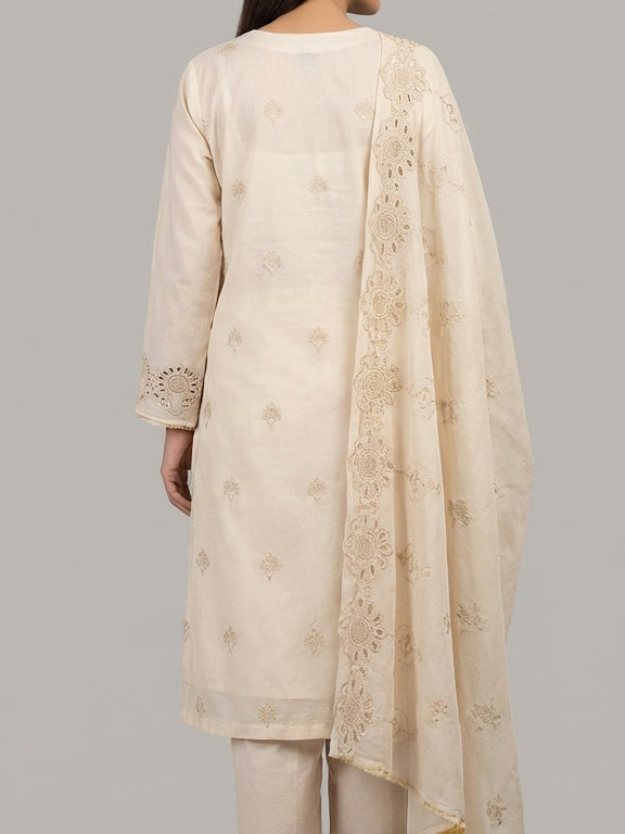 3 Piece - Embroidered Lawn Suit