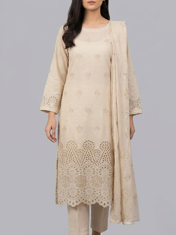 3 Piece - Embroidered Lawn Suit
