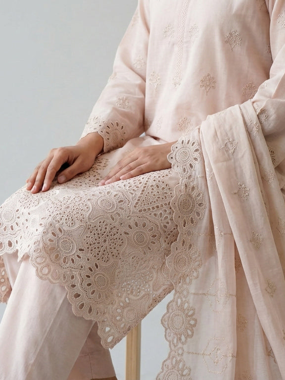 3 Piece - Embroidered Lawn Suit