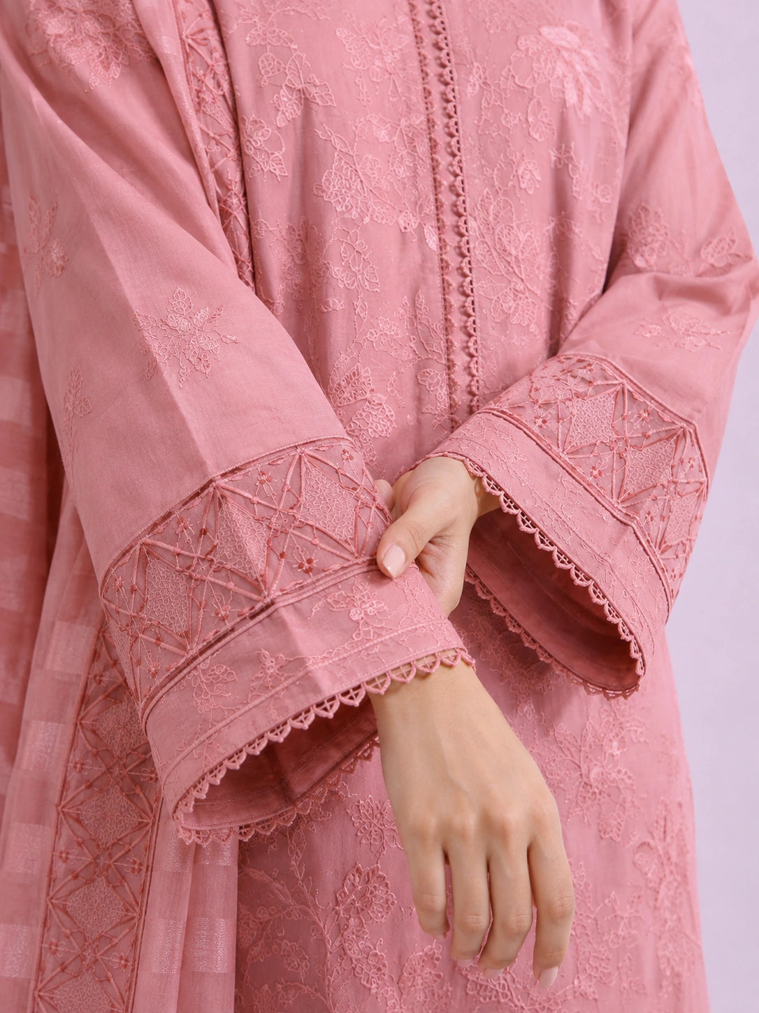 3 Piece - Embroidered Lawn Suit