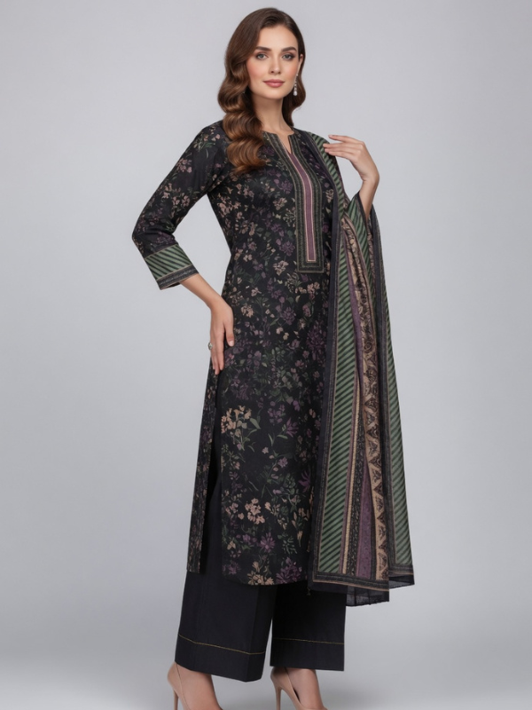 3 Piece - Printed Lawn Suit