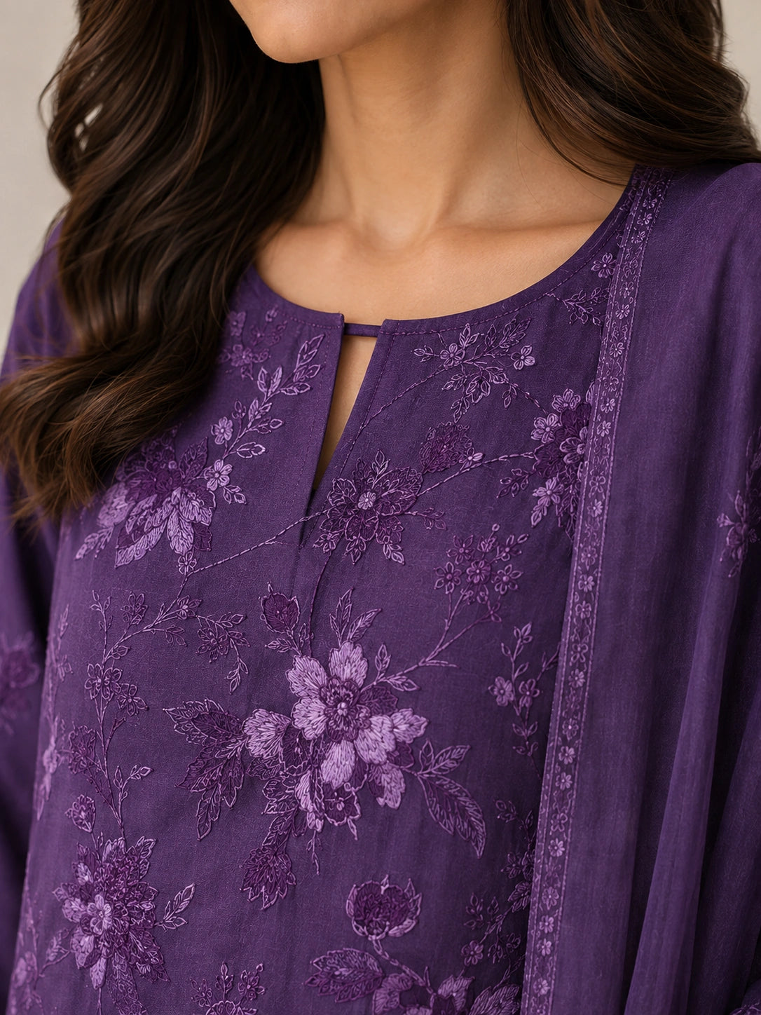 3 Piece - Embroidered Lawn Suit