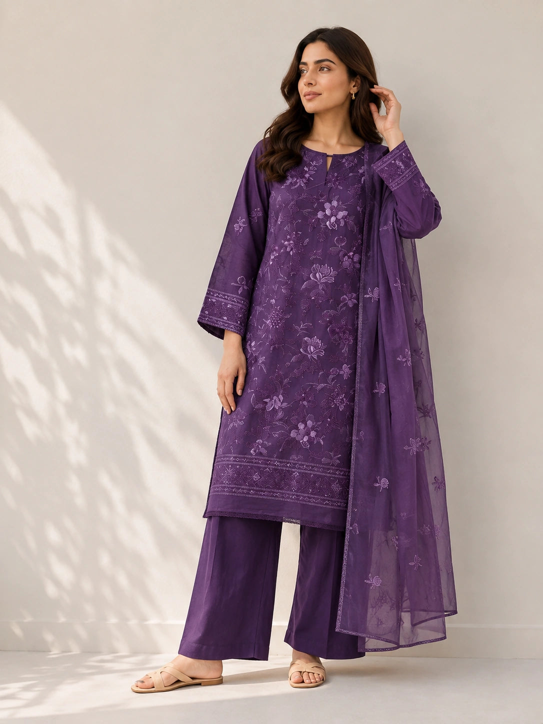 3 Piece - Embroidered Lawn Suit