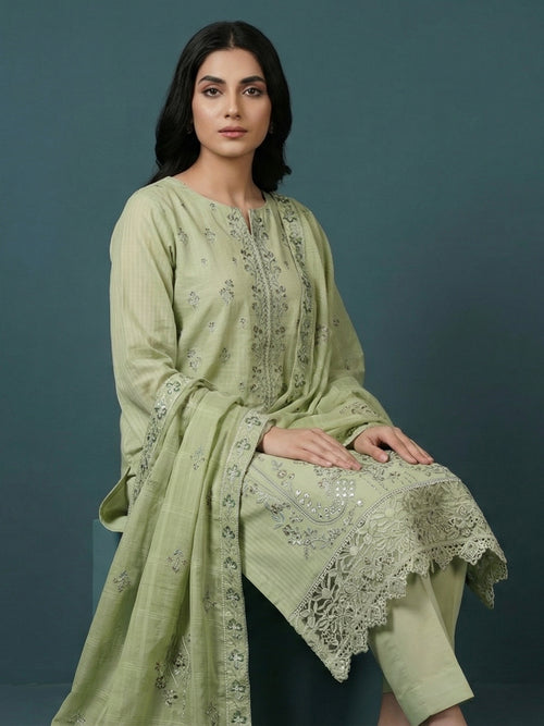 3 Piece - Embroidered Lawn Suit
