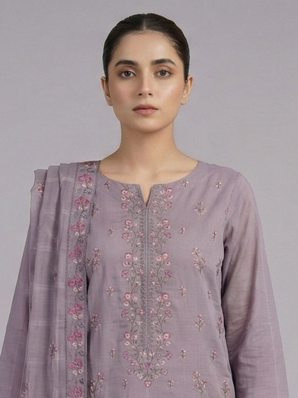 3 Piece - Embroidered Lawn Suit