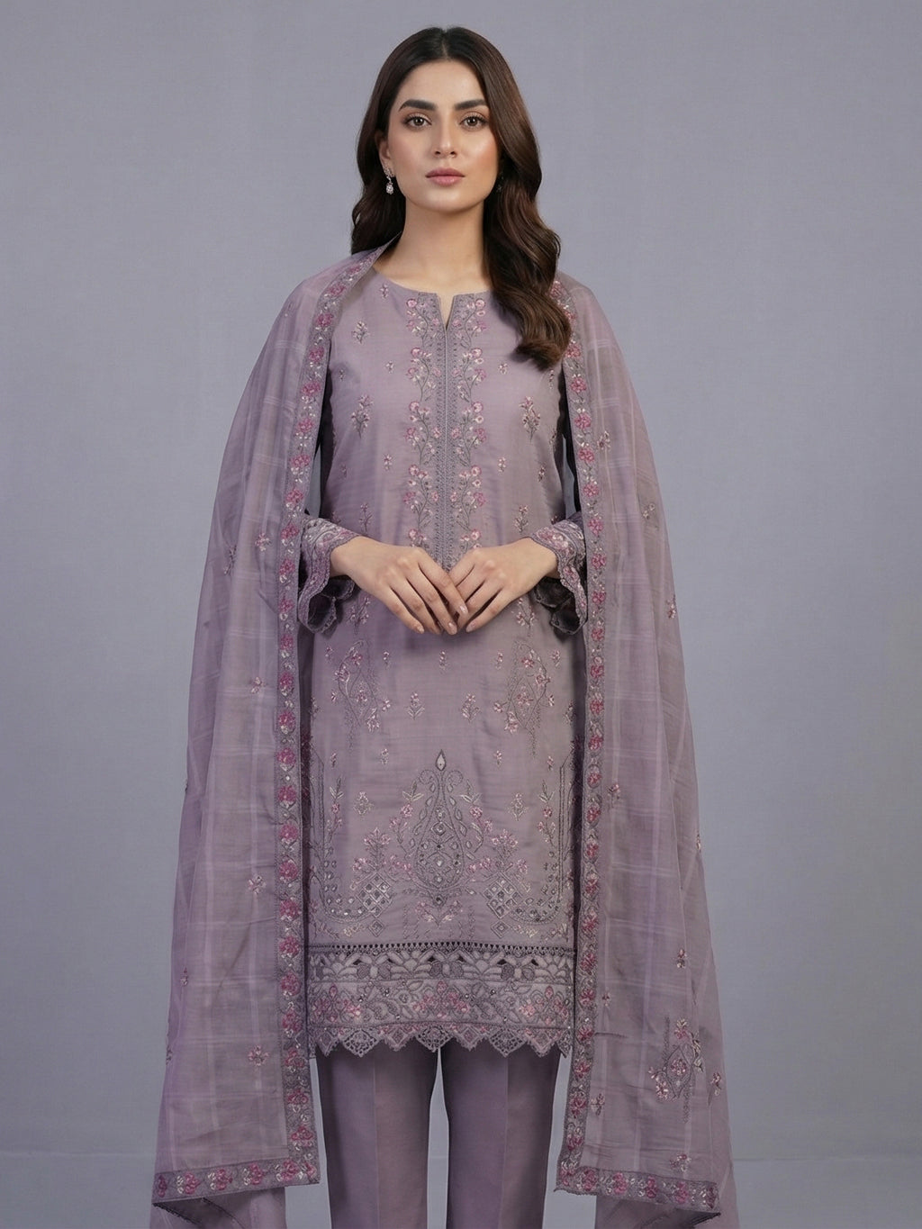 3 Piece - Embroidered Lawn Suit