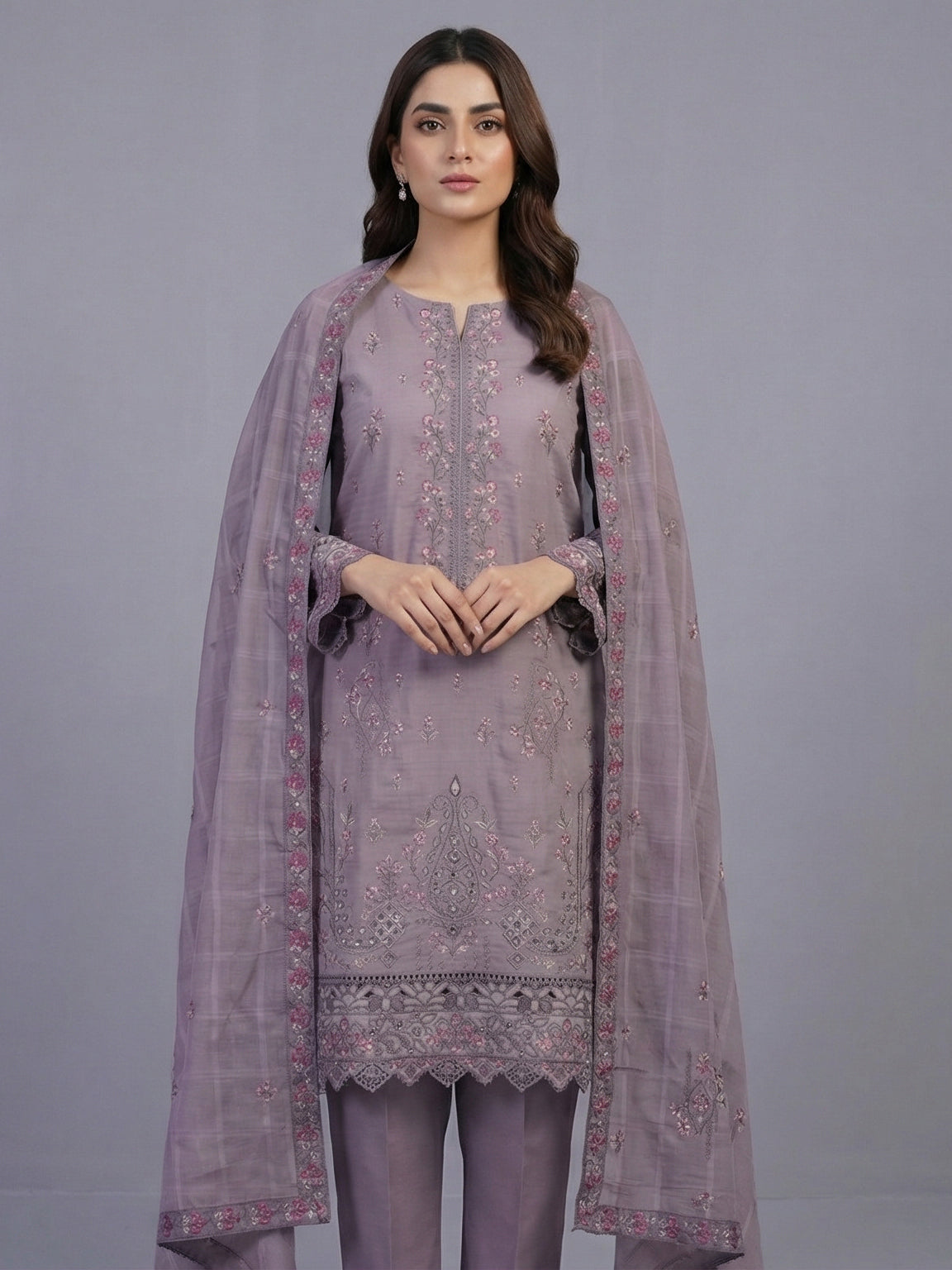 3 Piece - Embroidered Lawn Suit
