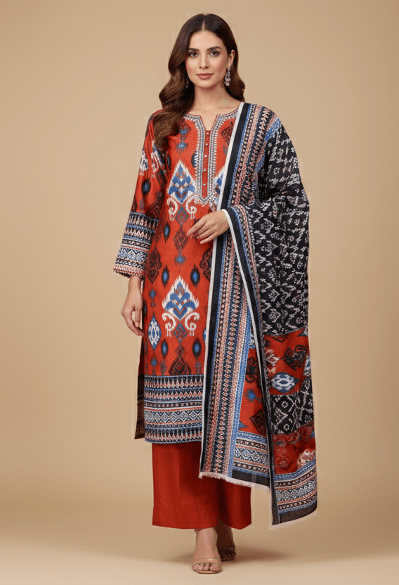 printed lawn 3 piece