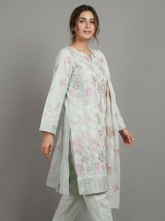 embroidered lawn 3 piece