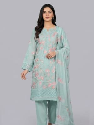 embroidered lawn 3 piece
