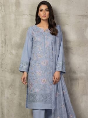 embroidered lawn 3 piece